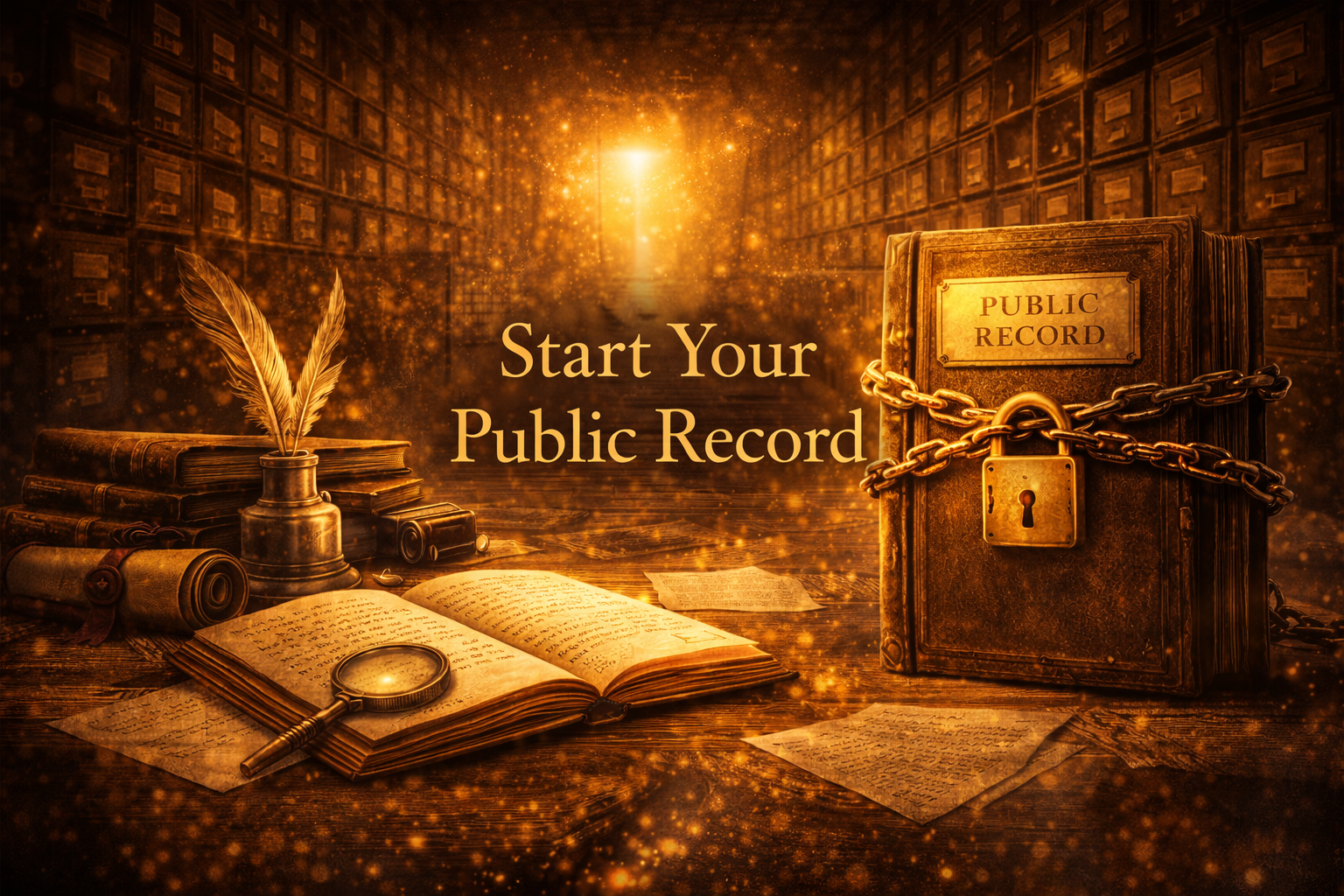 START YOUR PUBLIC RECORD